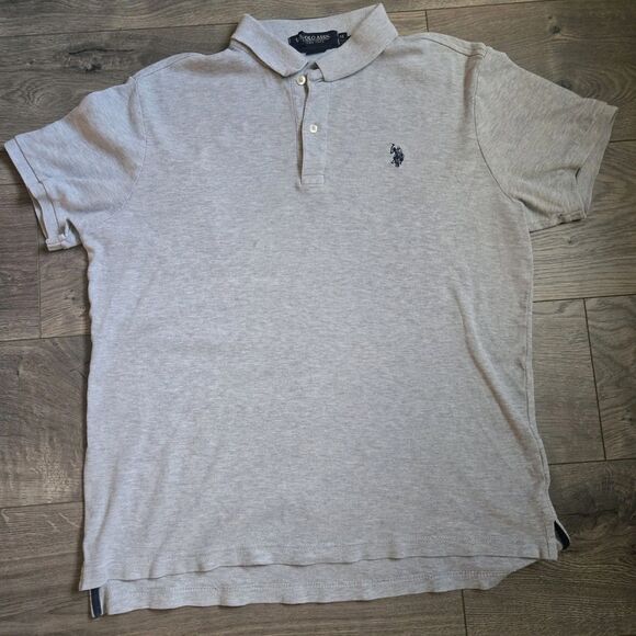 Bundle of 3 U.S. Polo Assn. Men's Polo Shirts Size M  Red Blue Gray Luxury Feel - Picture 3 of 16